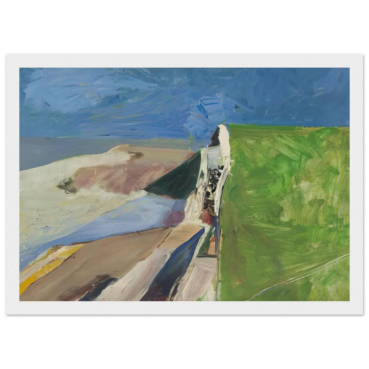 Seawall Framed Poster | Richard Diebenkorn Framed Prints Wall Art | Richard Diebenkorn Shop