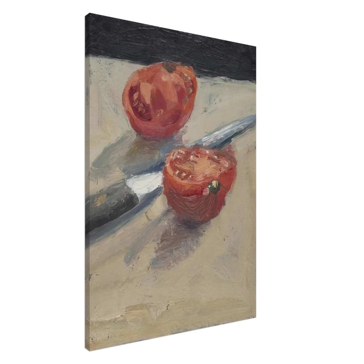 Knife  Tomato I Canvas | Richard Diebenkorn Canvas | Richard Diebenkorn Shop