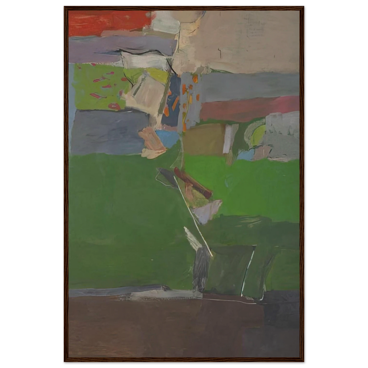 Berkeley #13 Framed Poster | Richard Diebenkorn Framed Prints Wall Art | Richard Diebenkorn Shop
