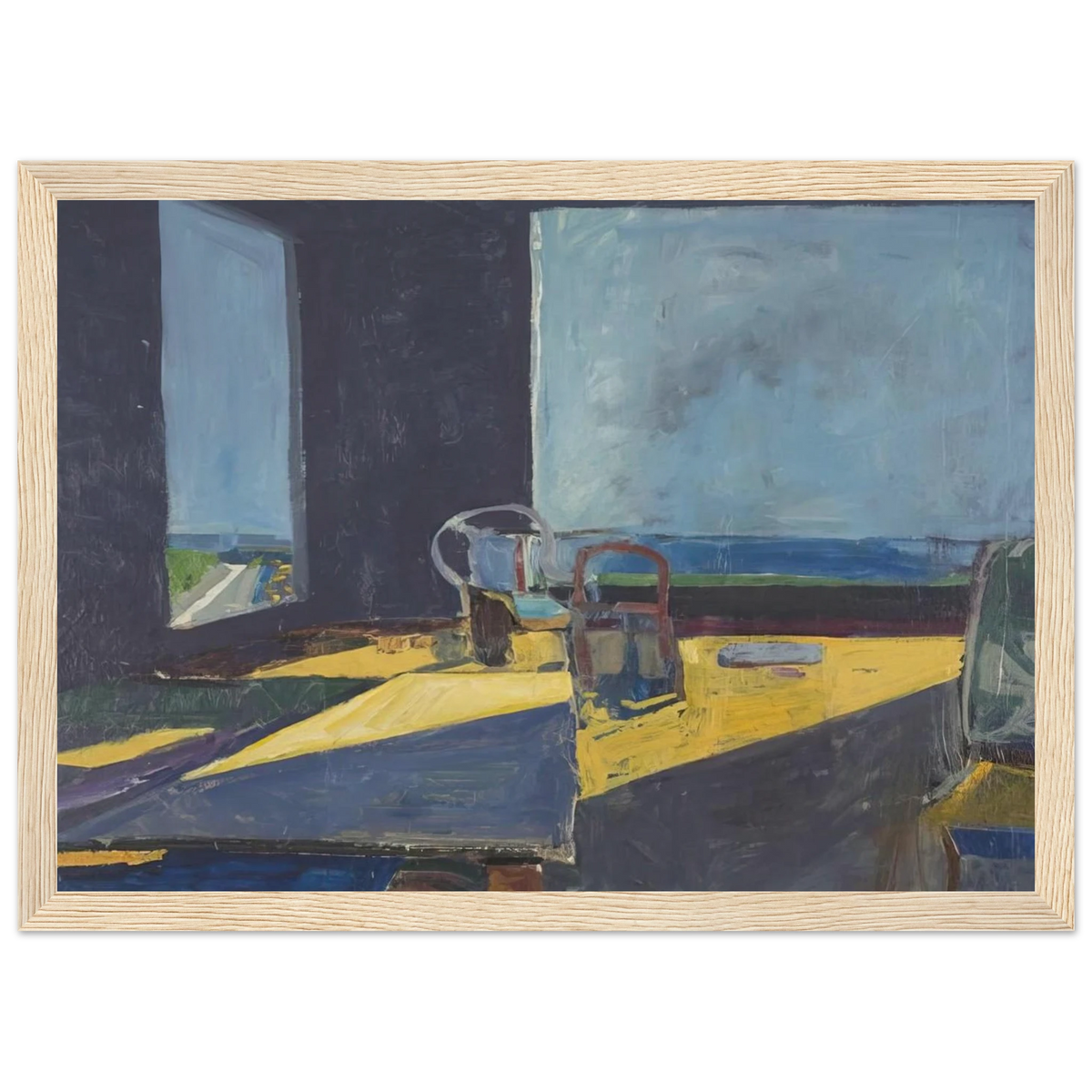 Interior with View of the Ocean Framed Poster | Richard Diebenkorn Framed Prints Wall Art | Richard Diebenkorn Shop