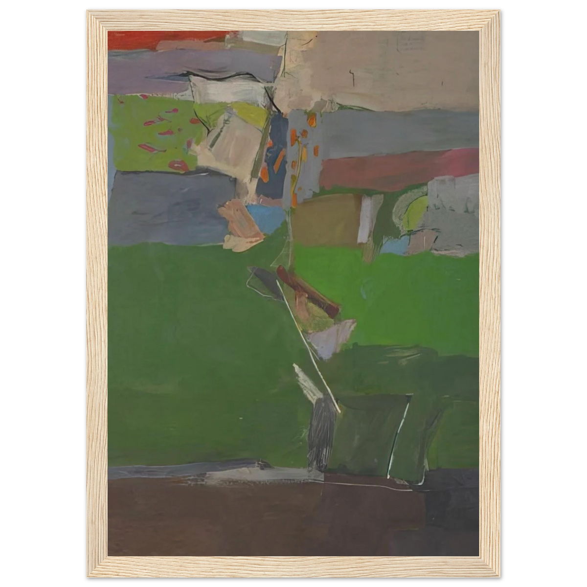 Berkeley #13 Framed Poster | Richard Diebenkorn Framed Prints Wall Art | Richard Diebenkorn Shop