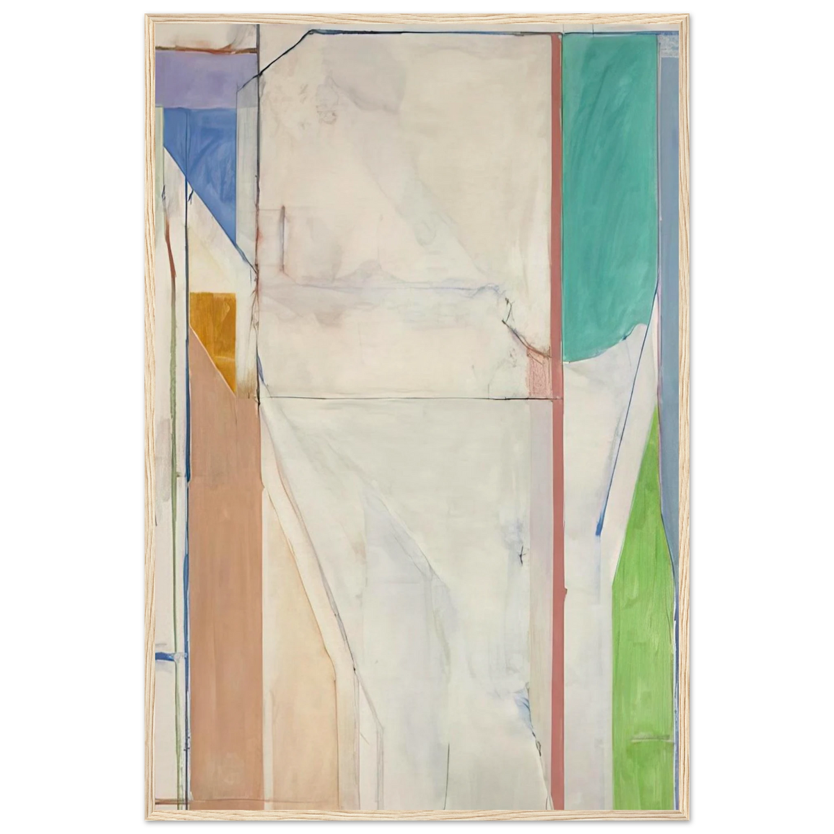 Ocean Park #43 Framed Poster | Richard Diebenkorn Framed Prints Wall Art | Richard Diebenkorn Shop