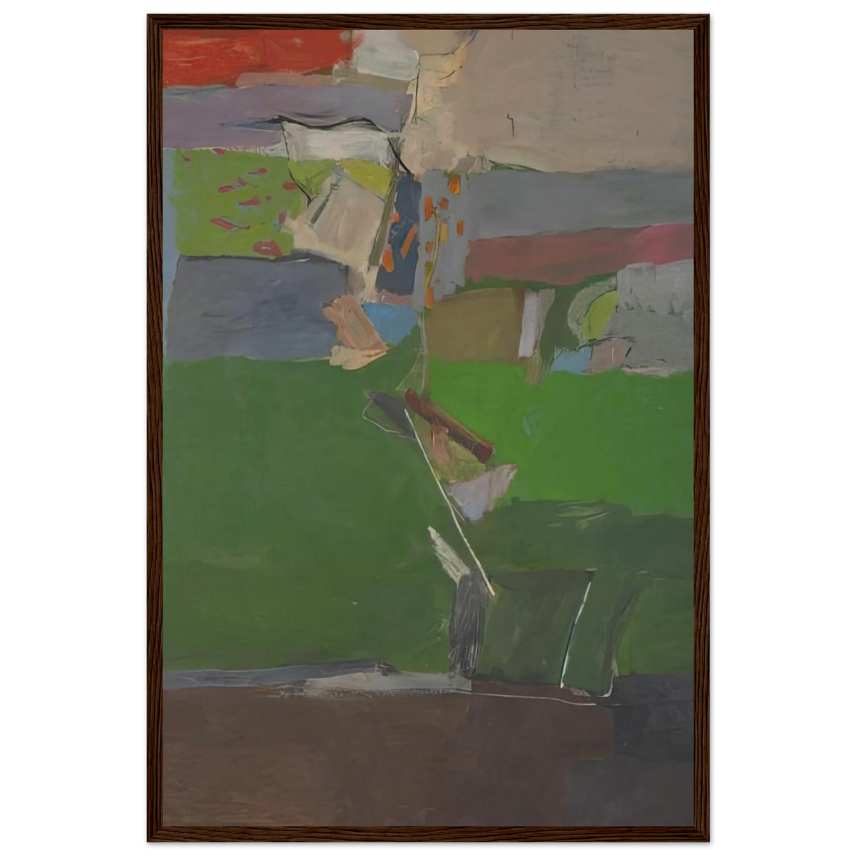 Berkeley #13 Framed Poster | Richard Diebenkorn Framed Prints Wall Art | Richard Diebenkorn Shop