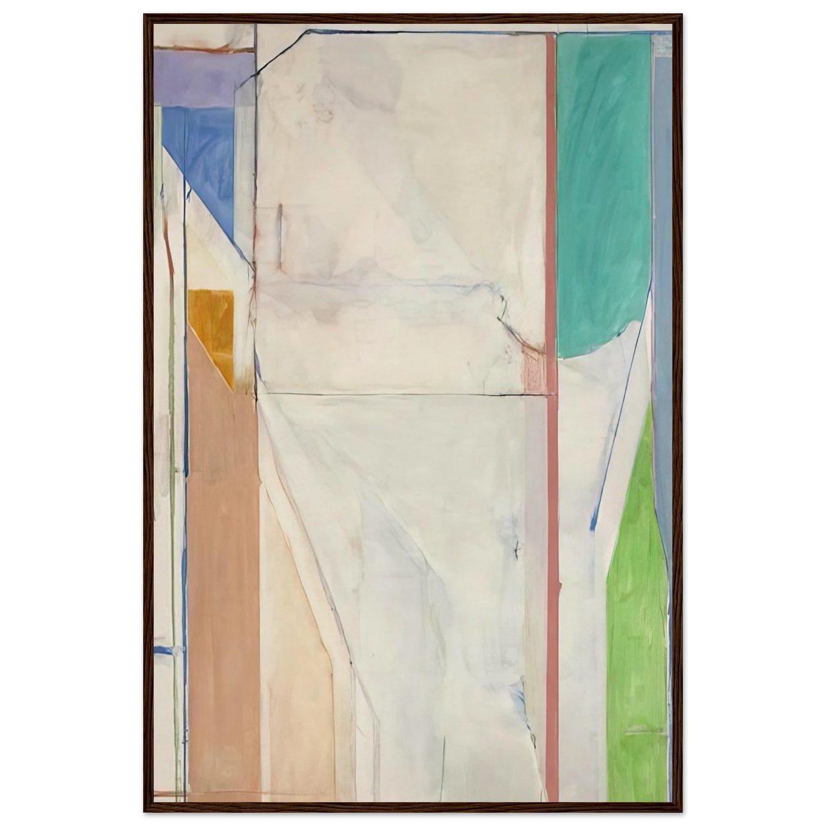 Ocean Park #43 Framed Poster | Richard Diebenkorn Framed Prints Wall Art | Richard Diebenkorn Shop