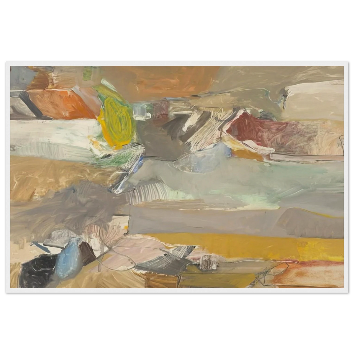 Berkeley #46 Framed Poster | Richard Diebenkorn Framed Prints Wall Art | Richard Diebenkorn Shop