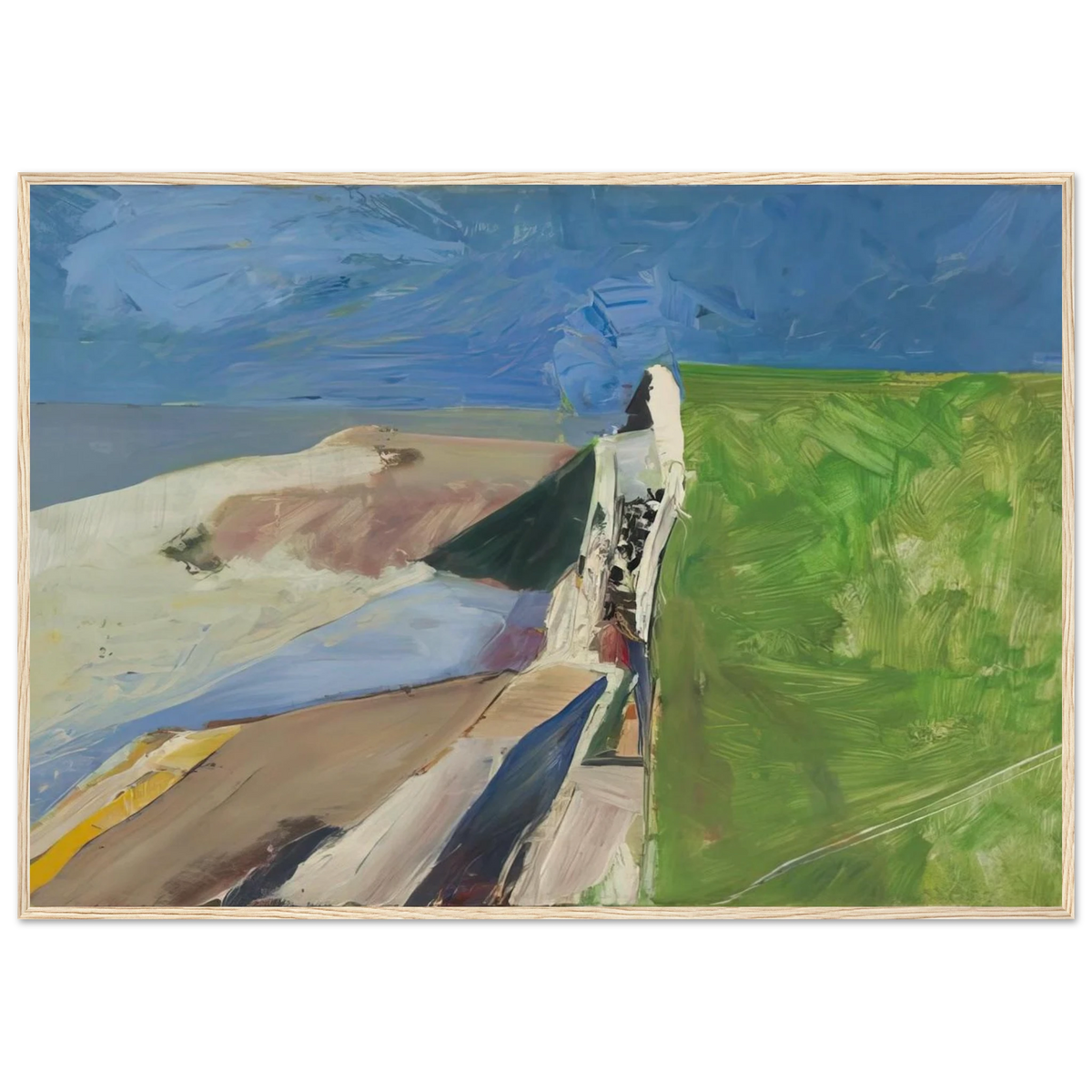 Seawall Framed Poster | Richard Diebenkorn Framed Prints Wall Art | Richard Diebenkorn Shop