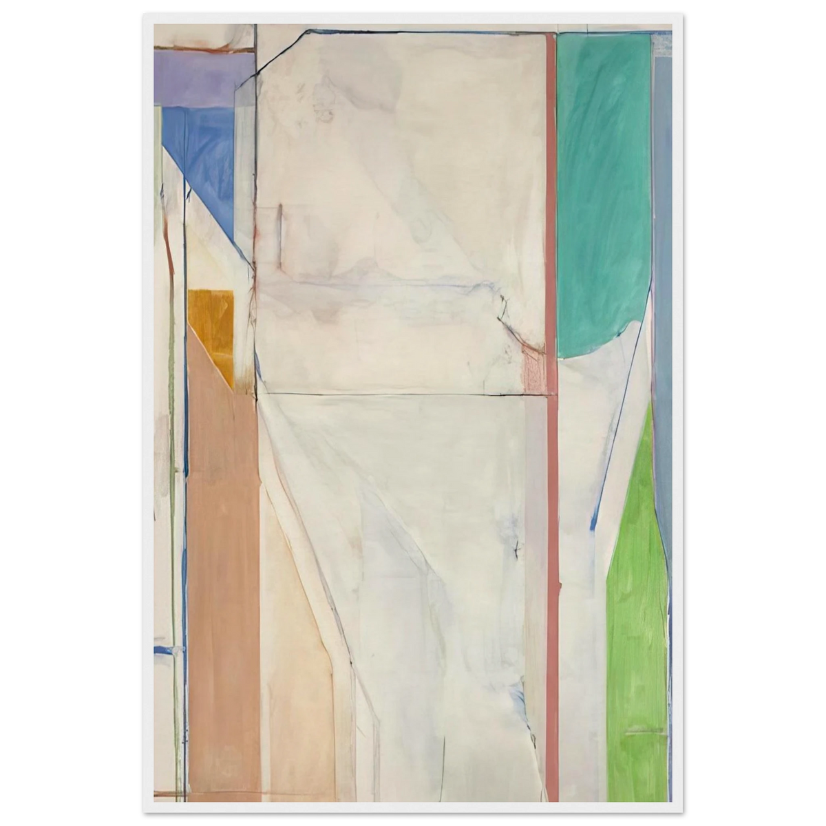 Ocean Park #43 Framed Poster | Richard Diebenkorn Framed Prints Wall Art | Richard Diebenkorn Shop