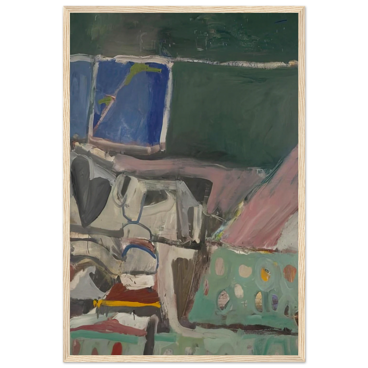 Berkeley #58 Framed Poster | Richard Diebenkorn Framed Prints Wall Art | Richard Diebenkorn Shop