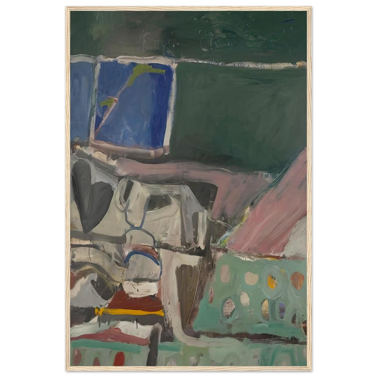 Berkeley #58 Framed Poster | Richard Diebenkorn Framed Prints Wall Art | Richard Diebenkorn Shop