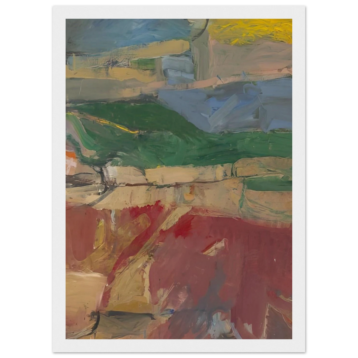 Berkeley #32 Framed Poster | Richard Diebenkorn Framed Prints Wall Art | Richard Diebenkorn Shop
