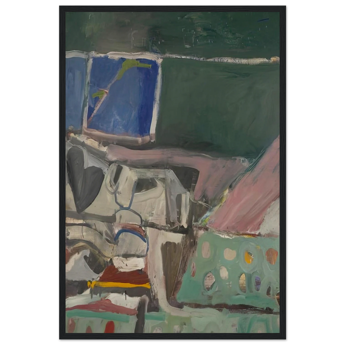 Berkeley #58 Framed Poster | Richard Diebenkorn Framed Prints Wall Art | Richard Diebenkorn Shop