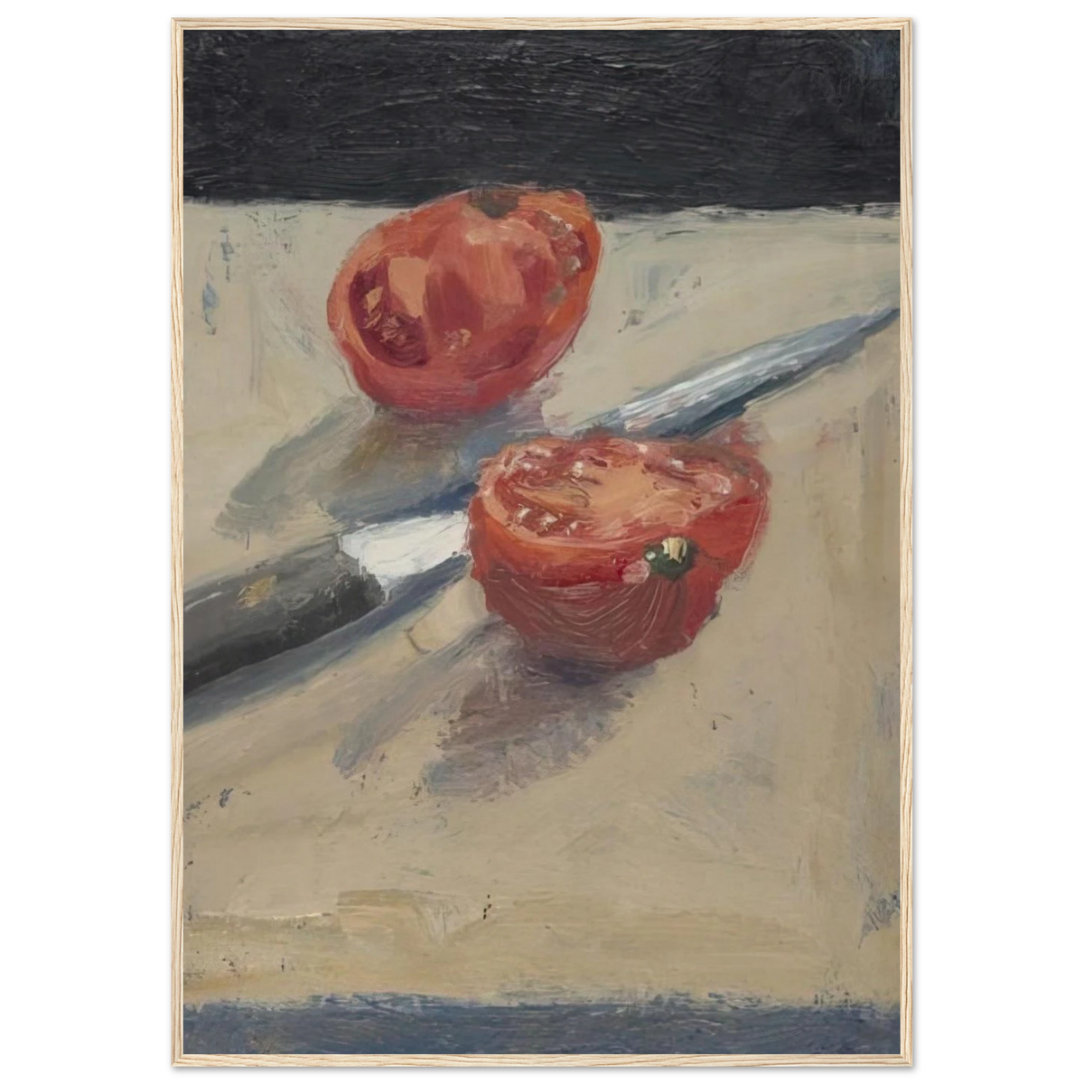 Knife  Tomato I Framed Poster | Richard Diebenkorn Framed Prints Wall Art | Richard Diebenkorn Shop