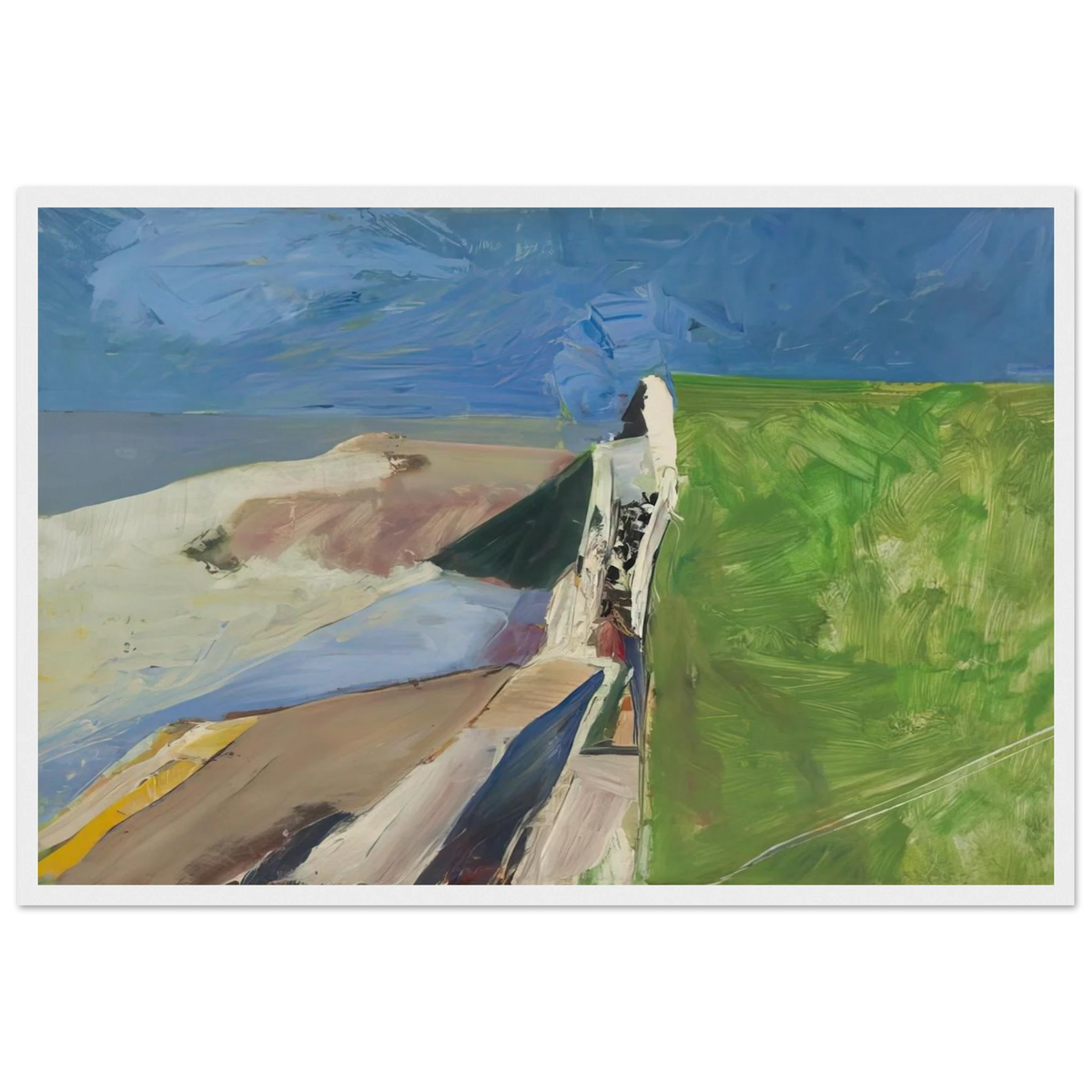 Seawall Framed Poster | Richard Diebenkorn Framed Prints Wall Art | Richard Diebenkorn Shop