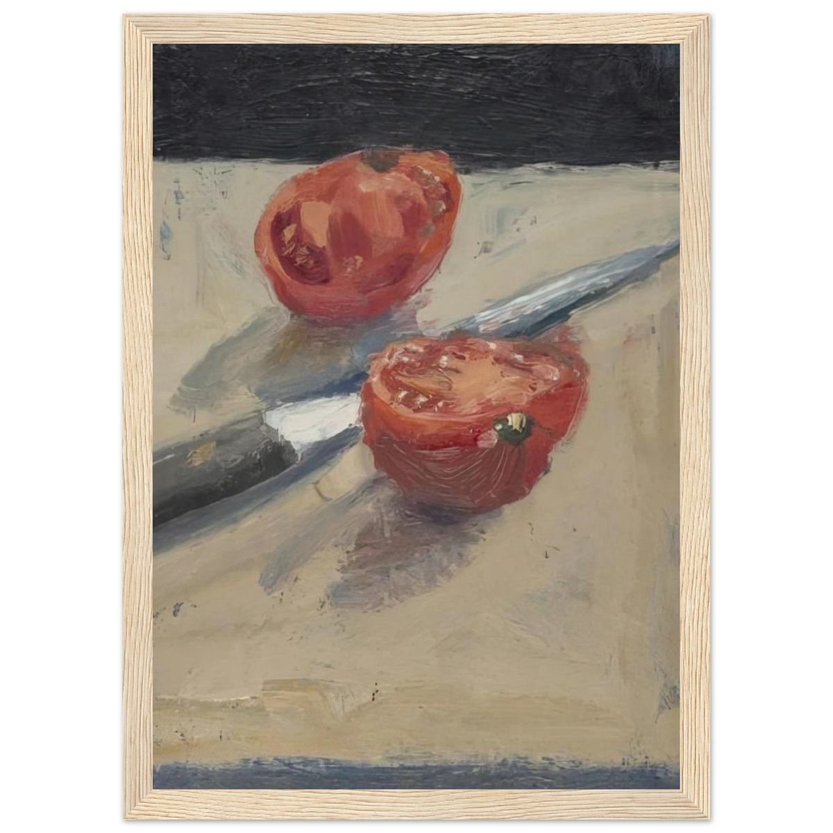 Knife  Tomato I Framed Poster | Richard Diebenkorn Framed Prints Wall Art | Richard Diebenkorn Shop