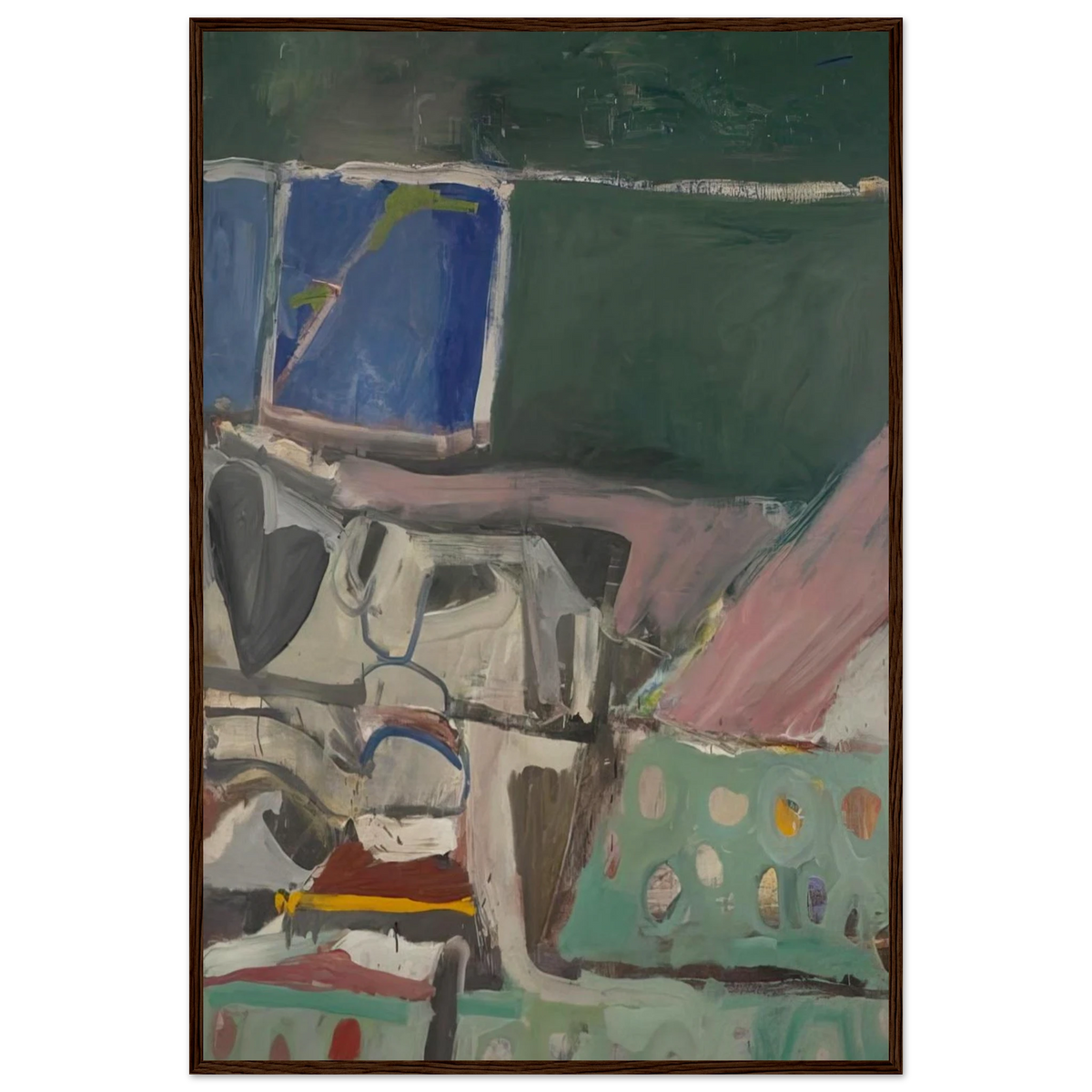 Berkeley #58 Framed Poster | Richard Diebenkorn Framed Prints Wall Art | Richard Diebenkorn Shop