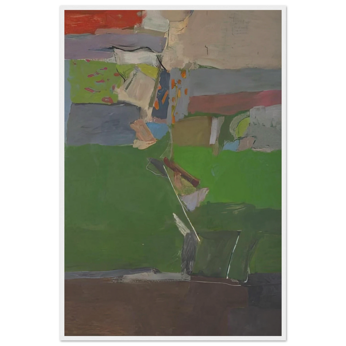 Berkeley #13 Framed Poster | Richard Diebenkorn Framed Prints Wall Art | Richard Diebenkorn Shop