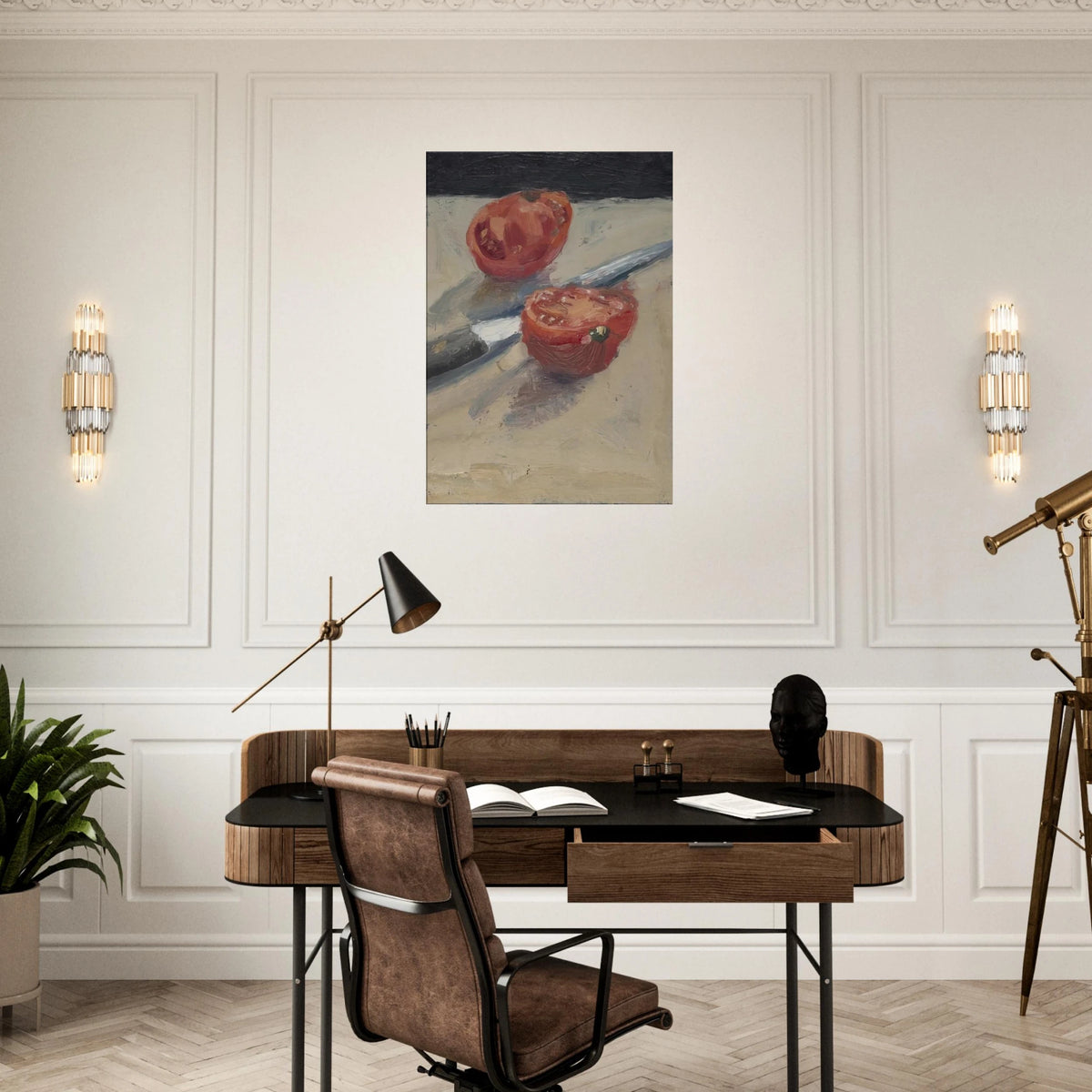 Knife  Tomato I Canvas | Richard Diebenkorn Canvas | Richard Diebenkorn Shop
