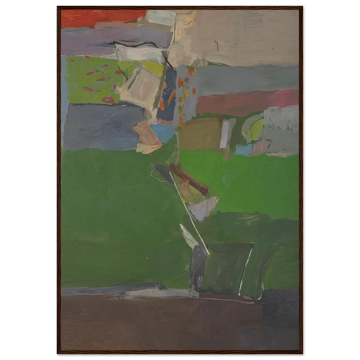 Berkeley #13 Framed Poster | Richard Diebenkorn Framed Prints Wall Art | Richard Diebenkorn Shop