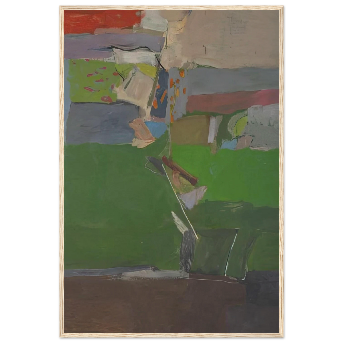 Berkeley #13 Framed Poster | Richard Diebenkorn Framed Prints Wall Art | Richard Diebenkorn Shop