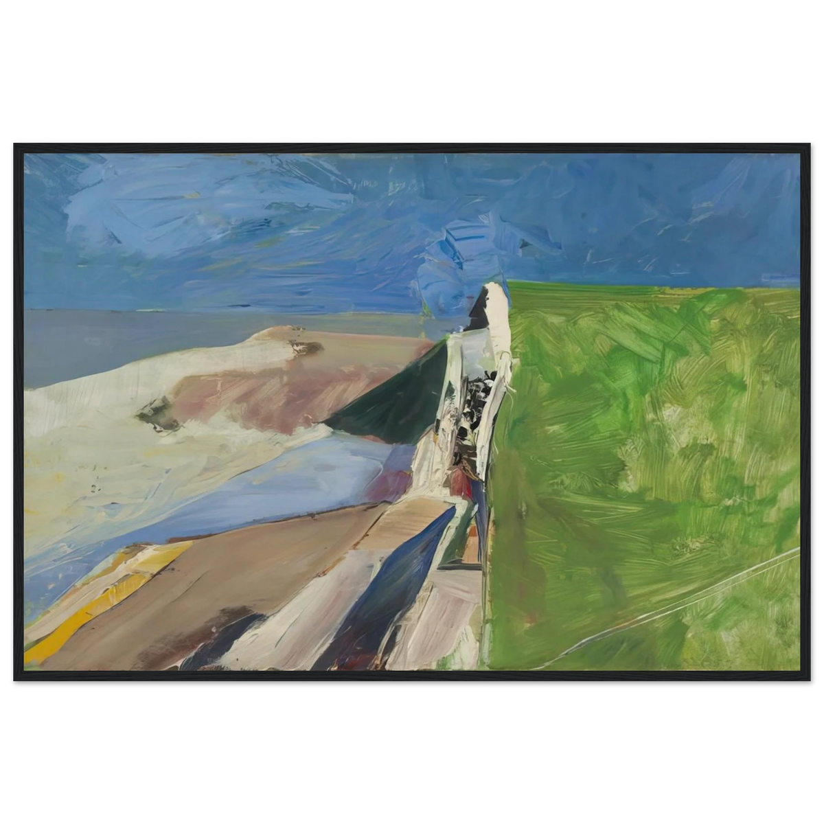 Seawall Framed Poster | Richard Diebenkorn Framed Prints Wall Art | Richard Diebenkorn Shop