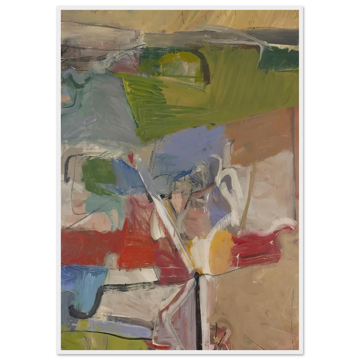 Berkeley #23 Framed Poster | Richard Diebenkorn Framed Prints Wall Art | Richard Diebenkorn Shop