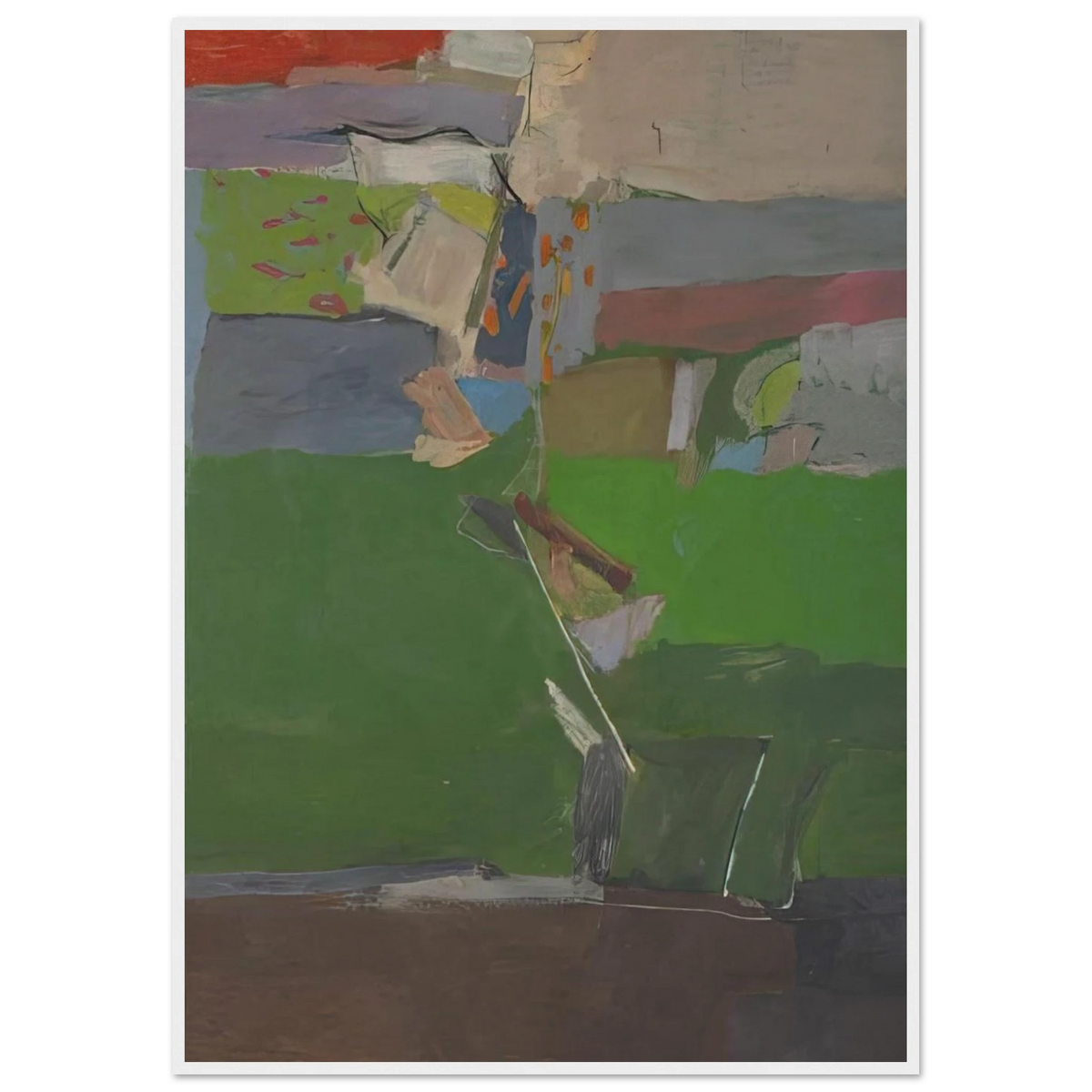 Berkeley #13 Framed Poster | Richard Diebenkorn Framed Prints Wall Art | Richard Diebenkorn Shop