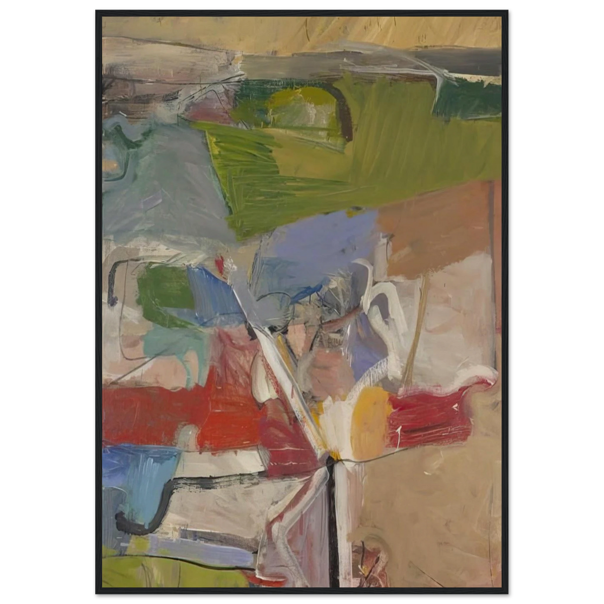 Berkeley #23 Framed Poster | Richard Diebenkorn Framed Prints Wall Art | Richard Diebenkorn Shop