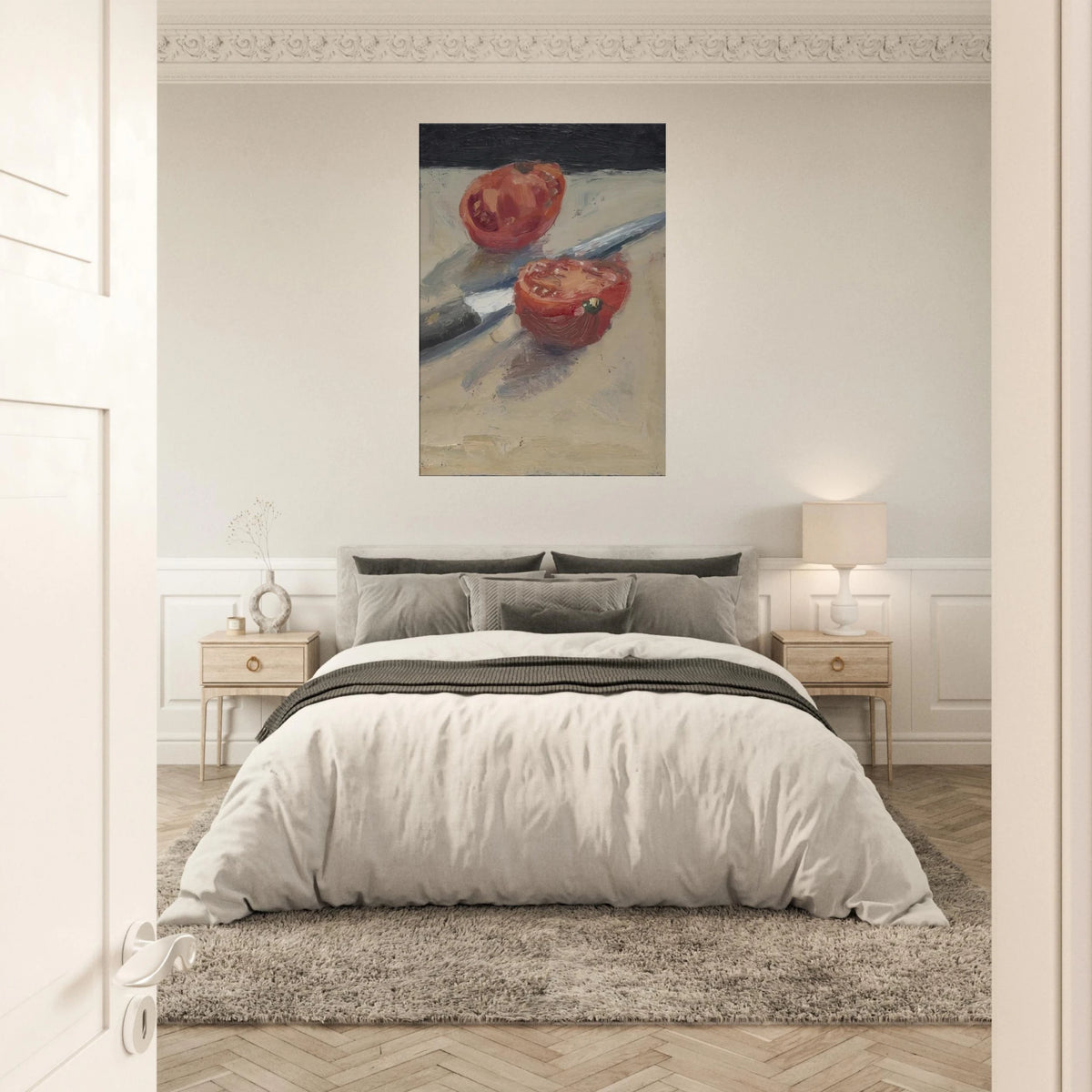 Knife  Tomato I Canvas | Richard Diebenkorn Canvas | Richard Diebenkorn Shop
