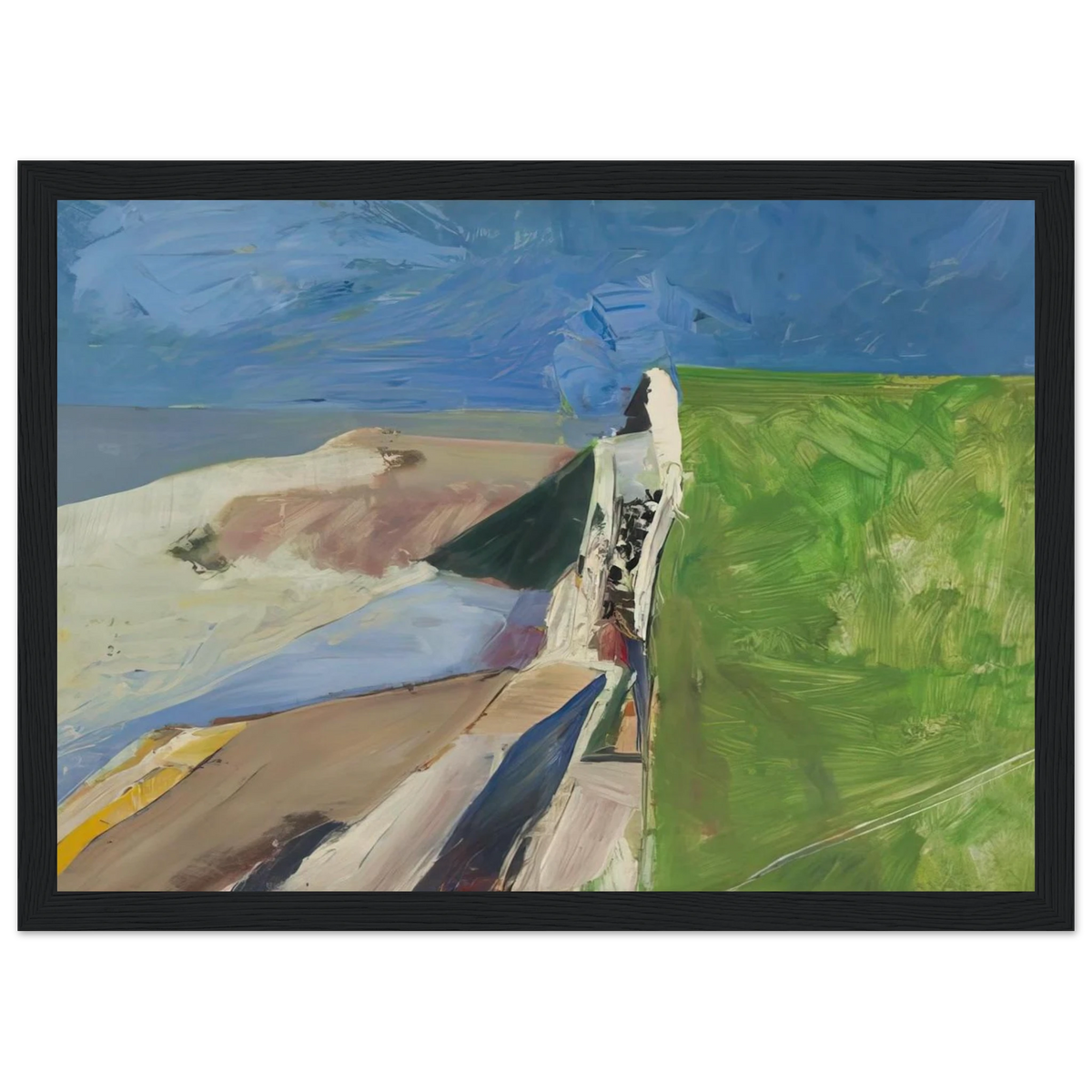 Seawall Framed Poster | Richard Diebenkorn Framed Prints Wall Art | Richard Diebenkorn Shop