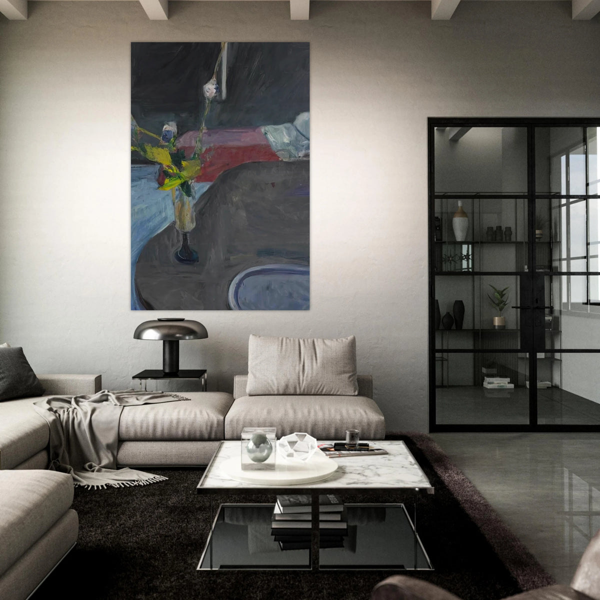 Interior with Flowers Poster | Richard Diebenkorn Poster | Richard Diebenkorn Shop